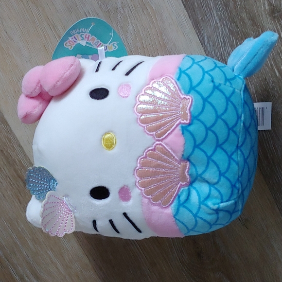 Squishmallows Toys Nwt Squishmallow Hello Kitty Pink Bow Mermaid